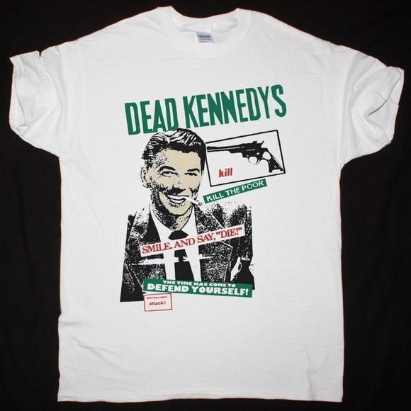 Tops - Dead Kennedys Kill The Poor New White T-Shirt
